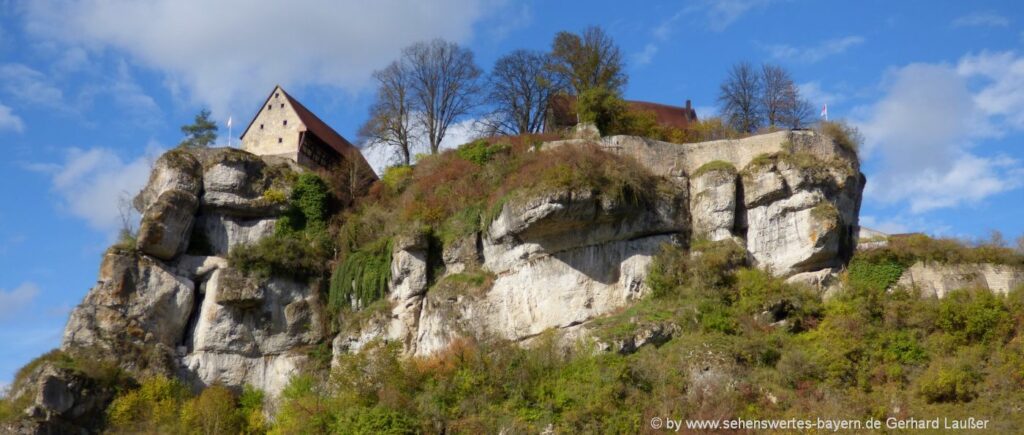 Urlaub am Bauernhof Fränkische Schweiz Ausflugsziele Burg Pottenstein
